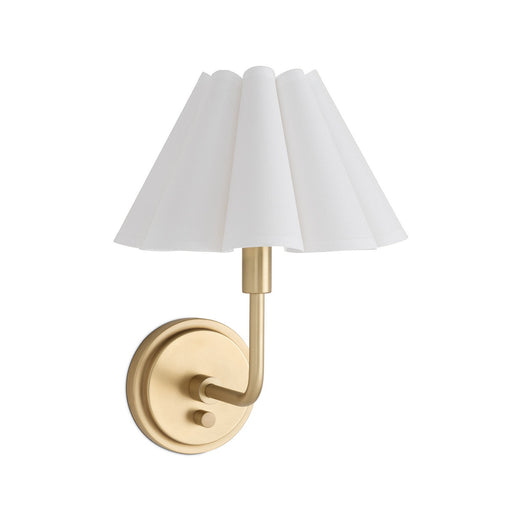 Polly One Light Wall Sconce Natural Brass