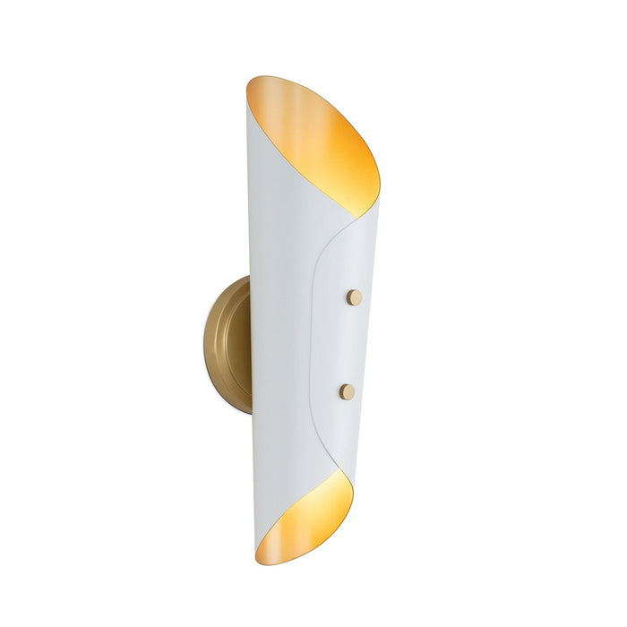 Regina Andrew - 15-1244WTNB - Two Light Wall Sconce - Vest - White