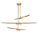 Regina Andrew - 16-1081NB - Six Light Chandelier - Concorde - Natural Brass