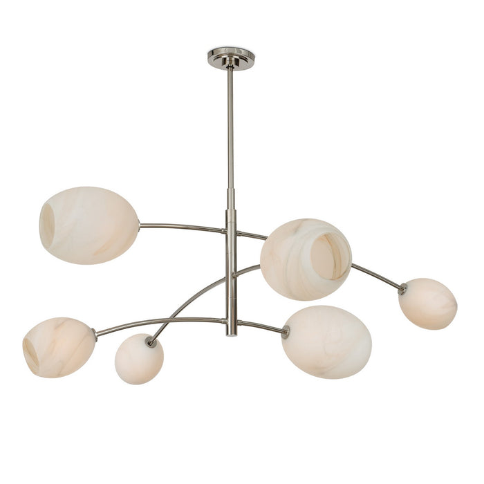 Regina Andrew - 16-1512PN-ALB - Six Light Chandelier - Artemis - Polished Nickel