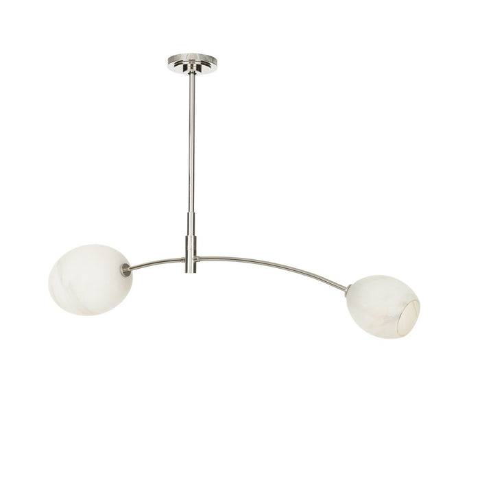 Regina Andrew - 16-1525PN-ALB - Two Light Pendant - Artemis - Polished Nickel