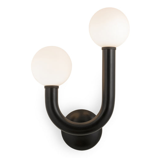Happy LED Outdoor Wall Sconce Black