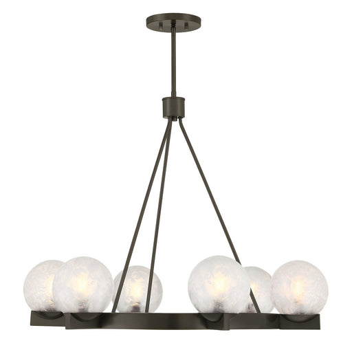Darien Six Light Chandelier Mediterranean Bronze