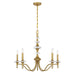 Savoy House - 1-1361-5-322 - Five Light Chandelier - Champlain - Warm Brass