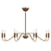 Savoy House - 1-2748-8-322 - Eight Light Chandelier - Abeline - Warm Brass