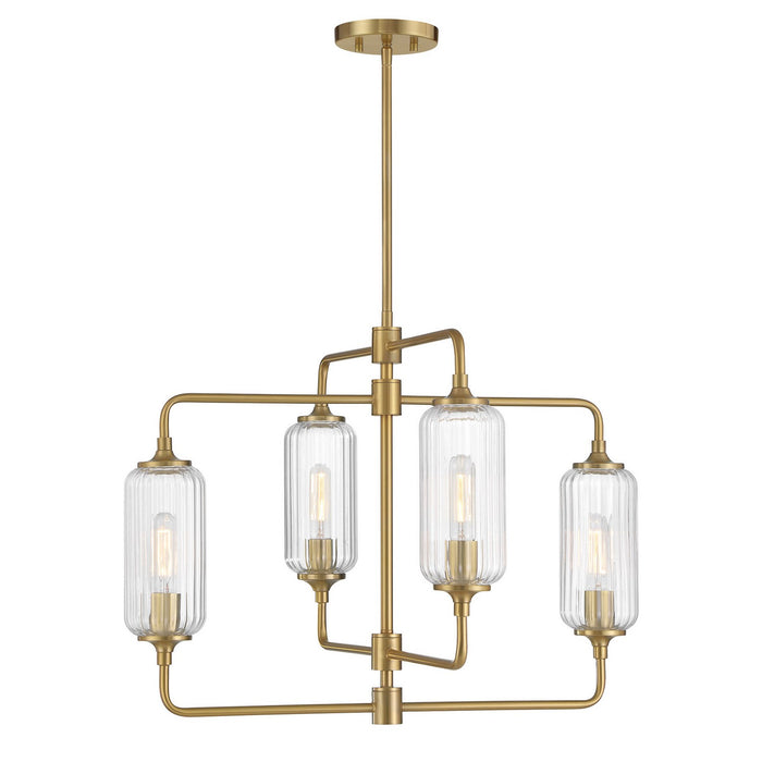 Savoy House - 1-3025-4-322 - Four Light Chandelier - Holton - Warm Brass