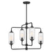 Savoy House - 1-3025-4-89 - Four Light Chandelier - Holton - Matte Black