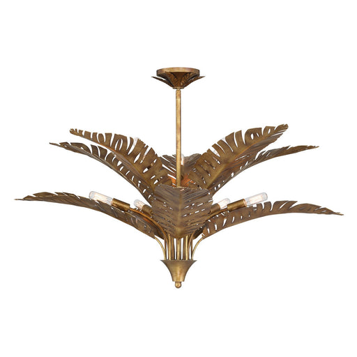 Palmera Ten Light Chandelier Gold Vein