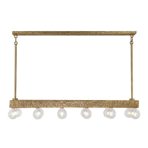 Etereo 14 Light Linear Chandelier Spumante