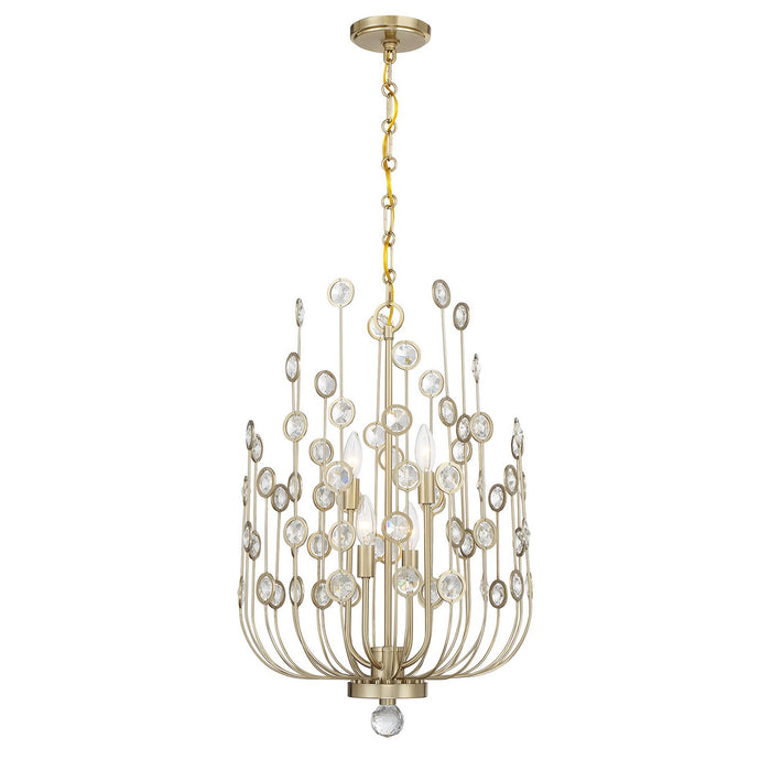 Savoy House - 1-3597-4-127 - Four Light Chandelier - Irina - Noble Brass