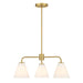 Savoy House - 1-4013-3-322 - Three Light Chandelier - Blair - Warm Brass