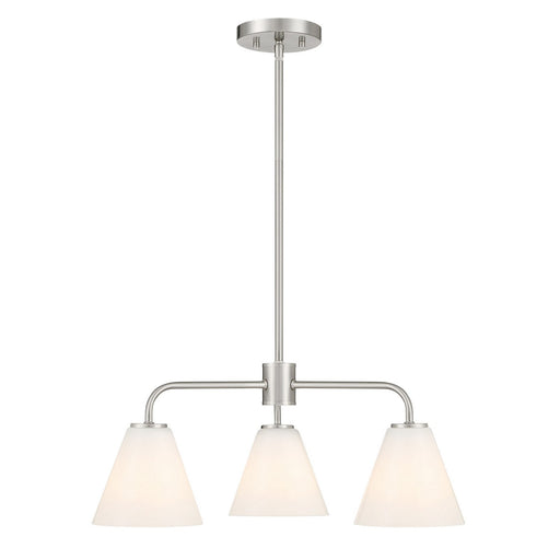 Blair Three Light Chandelier Satin Nickel