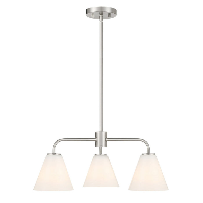 Savoy House - 1-4013-3-SN - Three Light Chandelier - Blair - Satin Nickel