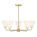 Savoy House - 1-4015-5-322 - Five Light Chandelier - Blair - Warm Brass