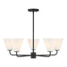 Savoy House - 1-4015-5-89 - Five Light Chandelier - Blair - Matte Black