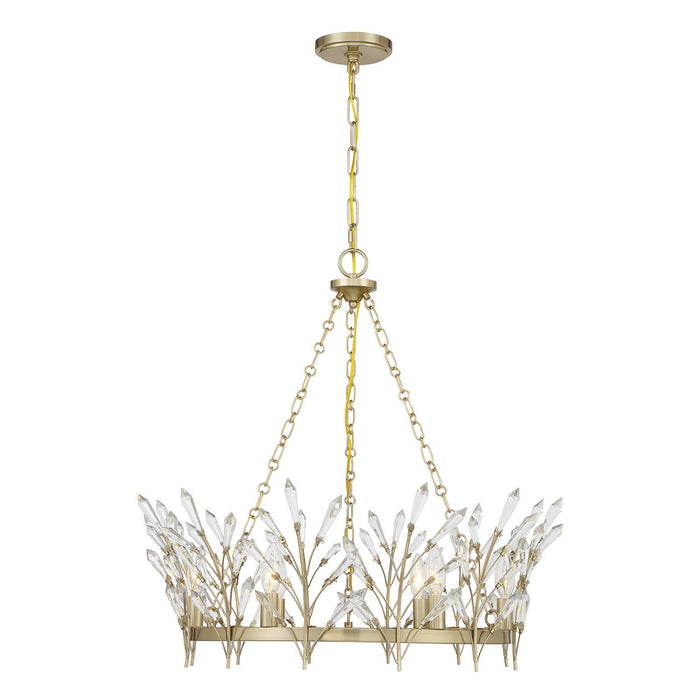 Savoy House - 1-4073-6-127 - Six Light Chandelier - Orianna - Noble Brass