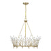 Savoy House - 1-4073-6-127 - Six Light Chandelier - Orianna - Noble Brass