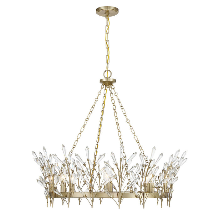 Savoy House - 1-4074-8-127 - Eight Light Chandelier - Orianna - Noble Brass
