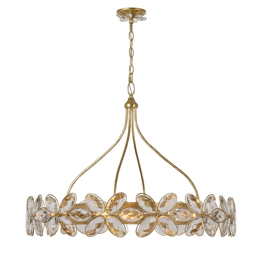 Marbella 14 Light Chandelier Gold Shimmer