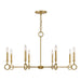 Savoy House - 1-6847-8-93 - Eight Light Chandelier - Noah - Gold Armory