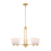 Savoy House - 1-7265-5-322 - Five Light Chandelier - Kohlman - Warm Brass