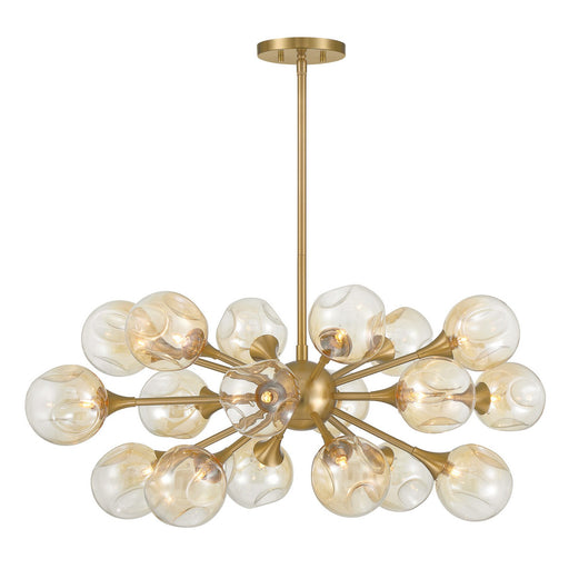 Matisse 18 Light Chandelier Warm Brass