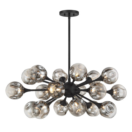 Matisse 18 Light Chandelier Matte Black