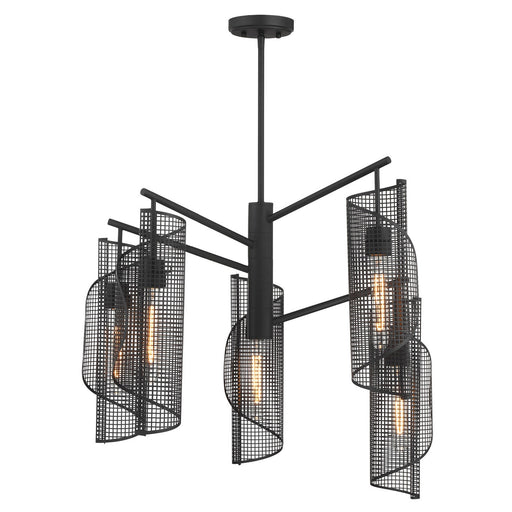 Hillbourne Five Light Chandelier Matte Black