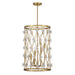 Savoy House - 3-8412-6-322 - Six Light Pendant - Bailey - Warm Brass