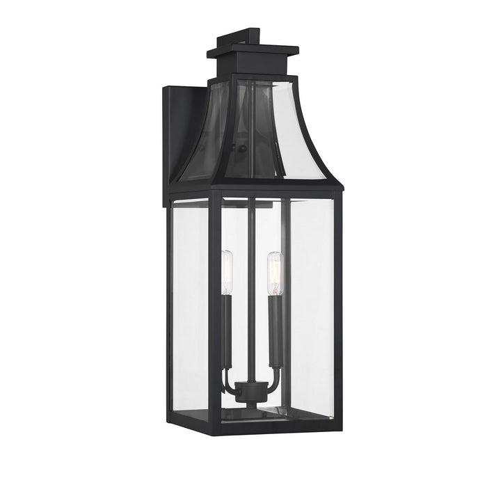 Savoy House - 5-607-BK - Two Light Outdoor Wall Lantern - Emery - Matte Black