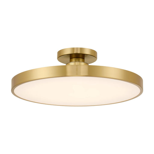 Thayer LED Semi-Flush Mount Warm Brass