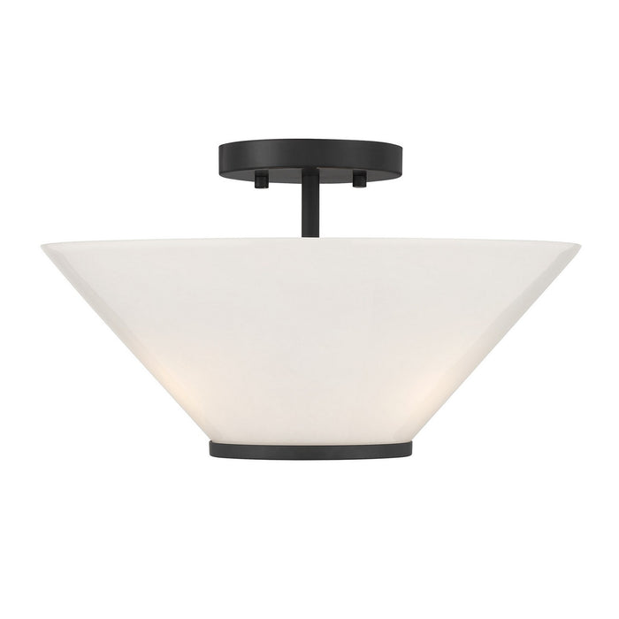 Savoy House - 6-4012-3-89 - Three Light Convertible Semi-Flush /Pendant - Blair - Matte Black