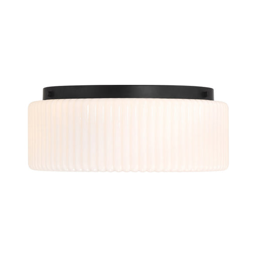 Edgemont Four Light Flush Mount Matte Black