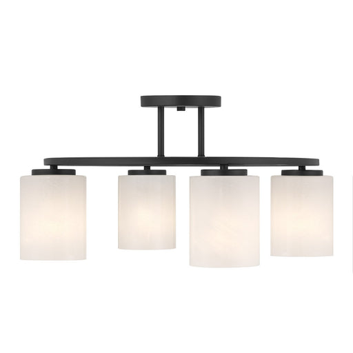 Herron Four Light Semi-Flush Mount Matte Black
