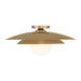 Savoy House - 6-5564-1-322 - One Light Semi-Flush Mount - Sherrer - Warm Brass