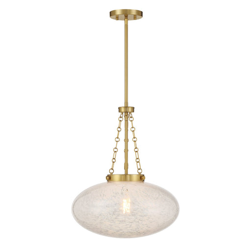 Willow One Light Pendant Warm Brass