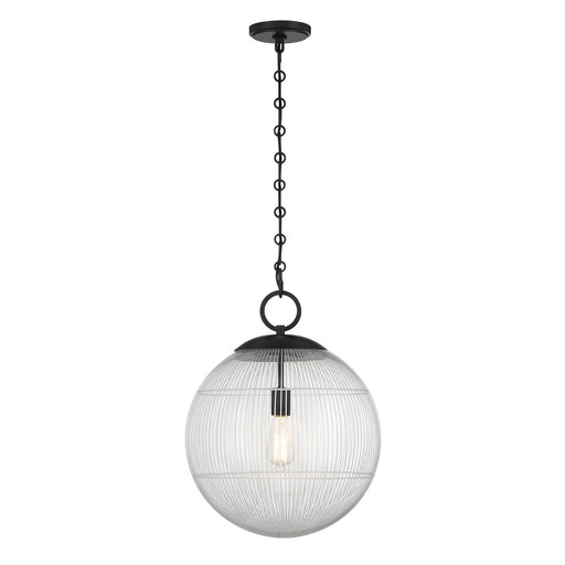 Cabot One Light Pendant Matte Black