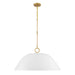 Savoy House - 7-2918-1-157 - One Light Pendant - Alta - White Bisque and Brass