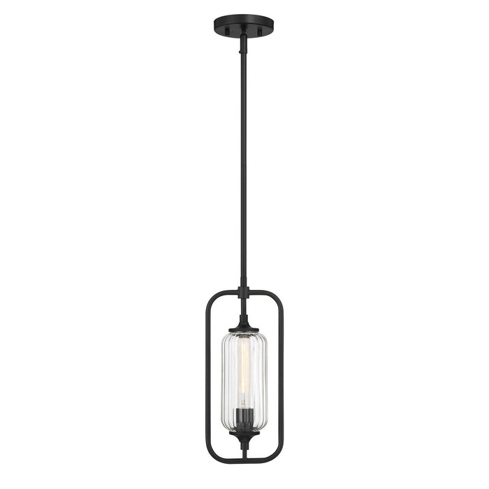 Savoy House - 7-3022-1-89 - One Light Mini-Pendant - Holton - Matte Black