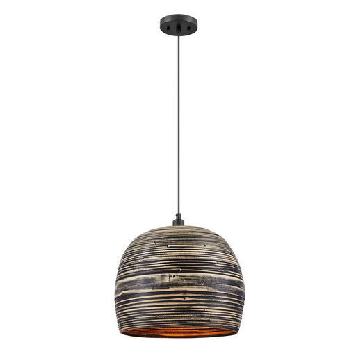 Jamsen One Light Pendant Black Bamboo