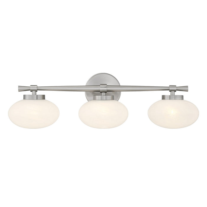 Savoy House - 8-1050-3-SN - Three Light Bathroom Vanity - Barrow - Satin Nickel