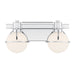 Savoy House - 8-1060-2-11 - Two Light Bathroom Vanity - Pierce - Chrome