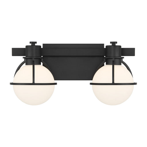 Pierce Two Light Bathroom Vanity Matte Black