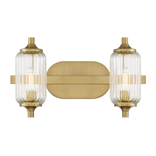 Holton Two Light Bathroom Vanity Warm Brass