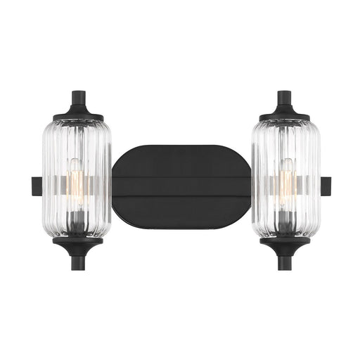 Holton Two Light Bathroom Vanity Matte Black