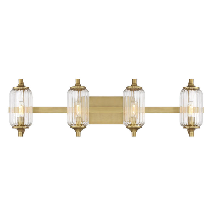 Savoy House - 8-3024-4-322 - Four Light Bathroom Vanity - Holton - Warm Brass