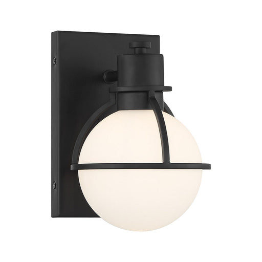 Pierce One Light Wall Sconce Matte Black