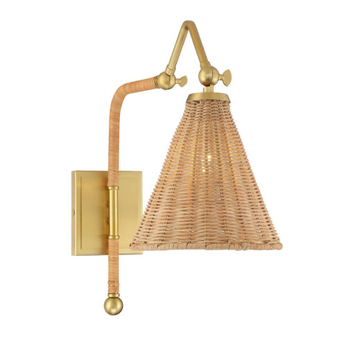 Linell One Light Wall Sconce Warm Brass