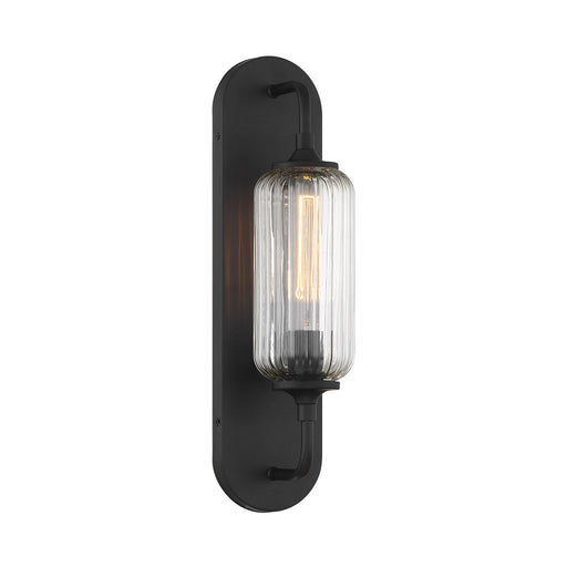 Holton One Light Wall Sconce Matte Black