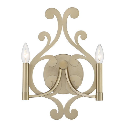 Lombard Two Light Wall Sconce Noble Brass